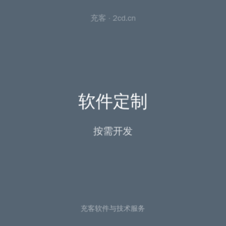 软件定制开发服务(按需)